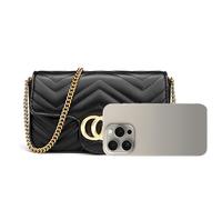 Bcenoilua Donna Crossbody Camera Cerimonia Clutches Moda, PU Pelle con Borsa a Tracolla Elegante Catena a Cinghie Perfette per il Ballo di Fine Anno, Feste o Matrimoni Viaggio