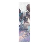 BCFHRGT 3D Cane Francese Carino Progettato Grip Nastro per Skateboard Impermeabile Scooter Griptape 33 × 9 Pollice Lijas para Skateboard