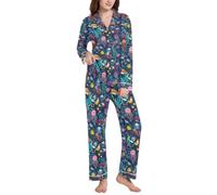 BCFHRGT A Turtle - Pigiama da donna comodo e confortevole con risvolto, Una tartaruga, X-Large