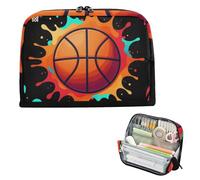 BCFHRGT Astuccio per matite di grande capacità, portatile, per bambini, elementare, basket, giocatori di pallacanestro