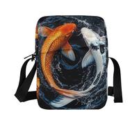 BCFHRGT borsa a tracolla borsa a tracolla Crossover Bag Borse da donna Borse a tracolla per le donne Cinghia regolabile per affari Yin Yang kois Pesce