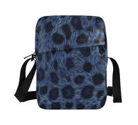 BCFHRGT Borsa a tracolla da uomo a tracolla Piccole borse per le donne borse casual da donna borse a tracolla tracolla regolabile per sport all'aria aperta Stampa leopardata blu