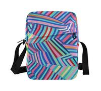 BCFHRGT Borsa a tracolla per gli uomini Piccole Borse a Tracolla Per Le Donne Borse da Donna Borse a Tracolla Tracolla Regolabile per Casual Art Stripe Colorato