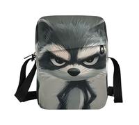 BCFHRGT borsa messenger da uomo a tracolla borse a tracolla per le donne piccole borse a tracolla da donna borsa a tracolla tracolla regolabile per lo shopping cartone animato divertente procione