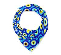 BCFHRGT Evil Eye Blue sciarpa quadrata di seta funky vestito sciarpe per le donne per regalo bufandas para mujer elegantes