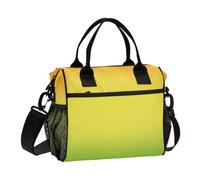 BCFHRGT Gradiente giallo verde pranzo borse con tracolla borsa pranzo con portabottiglie per ufficio femminile