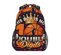 BCFHRGT Questo ragazzo a doppia cifra dieci basket 10 anni cool bambini zaino per ragazzi con cinghia toracica borse libro per borse libri ragazze adolescenti ragazzi para bebes varon