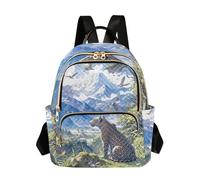 BCFHRGT Safari Mountain Wild Leopard Safari 14 Pollici M Size casual daypack college zaini per le donne zaino borsa per pannolini per affari