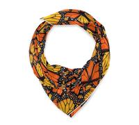 BCFHRGT Save The Monarchs Farfalla sciarpa di seta quadrata funky sciarpa leggera per le donne per la primavera bufandas para mujer elegantes