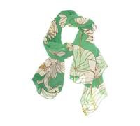 BCFHRGT Stained Glass Floral Green sciarpa di seta 70 "x 35" sciarpa leggera moda per le donne per la primavera bufanda para mujer elegante