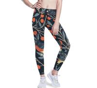 BCFHRGT William Morris Design Bird - Pantaloni da yoga da donna, a vita alta, a compressione, colore: blu scuro, William Morris Design Uccello Blu Scuro, XS