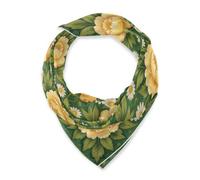 BCFHRGT William Morris Flower Green sciarpa di seta quadrata funky pashmine per le donne per Natale bufanda elegante para mujer