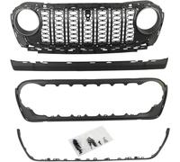 BCGFTSA Griglia Anteriore dell'auto per Jeep Wrangler JL 2018-2024 Auto Griglie Radiatore Centrale Paraurti Mascherine Griglia Anteriore Nido d'Ape
