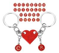 BCHKO Portachiavi Cuore 26 Lettere Regalo Couple Nuova Casa