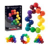BCHKO Puzzleball 3D Giocattolo Sensoriale per Ridurre Stress e Ansia, Giocattolo per Autismo, Divertente Gioco Educativo, Regalo di Natale e Compleanno