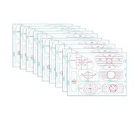 BCIOUS Confezione da 10 etichette adesive per allenamento, per l'analisi dell'oscillazione e il miglioramento della precisione dell'oscillazione