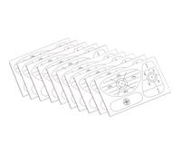 BCIOUS Confezione da 10 etichette adesive per allenamento, per l'analisi dell'oscillazione e il miglioramento della precisione dell'oscillazione