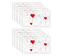 BCIOUS Confezione da 10 etichette adesive per allenamento, per l'analisi dell'oscillazione e il miglioramento della precisione dell'oscillazione