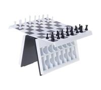 BCIOUS Set di scacchi pieghevoli amichevoli dal design innovativo con libro come tavola leggera compatta per interni ed esterni, gioco sociale divertente pieghevole set di scacchi