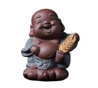BCJMKDX Animali da tè in Argilla Viola. Statuetta di Maitreya in Argilla Viola Fatta a Mano, Decorazione for Il tè, Accessori for Set da tè, Regali for la Sala da tè(A)