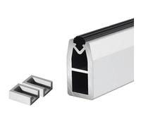 BCJMKDX Aste per armadi. Asta appendiabiti in metallo for appendere i vestiti, barra appendiabiti for casa e ufficio con accessori completi(Silver,150cm(4.9ft))