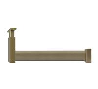 BCJMKDX Aste per armadi. Asta appendiabiti regolabile in altezza in metallo for armadio, asta organizer in legno for vestiti, for lavanderia/negozio/camper(Champagne,50cm(19 3/4 in))
