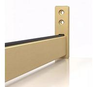 BCJMKDX Aste per armadi. Barra appendiabiti silenziosa da parete, appendiabiti robusto for guardaroba, lunghezza 40, 50, 60, 70, 80 cm(Gold,150cm(59") Length)