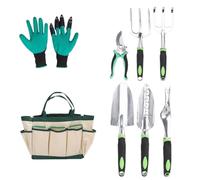 BCJMKDX Attrezzi da Giardinaggio, Set di Attrezzi da Giardinaggio antiruggine - Attrezzi da Giardinaggio di Alta qualità for Interni ed Esterni - Regalo Perfetto for giardinieri, Uomini e Donne
