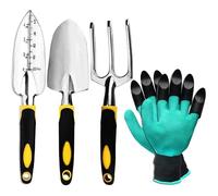 BCJMKDX Attrezzi da Giardinaggio, Set di Attrezzi da Giardinaggio antiruggine - Attrezzi da Giardinaggio Resistenti for Interni ed Esterni - Regalo Perfetto for giardinieri, Uomini e Donne