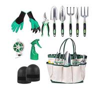 BCJMKDX Attrezzi da Giardinaggio, Set di Attrezzi da Giardinaggio antiruggine - Attrezzi da Giardinaggio Resistenti for Interni ed Esterni - Regalo Perfetto for giardinieri, Uomini e Donne