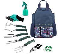 BCJMKDX Attrezzi da Giardinaggio, Set di Attrezzi da Giardinaggio antiruggine, for Interni ed Esterni, Ideale Come Regalo for Uomini e Donne.