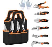 BCJMKDX Attrezzi da Giardinaggio, Set di Attrezzi da Giardinaggio antiruggine - Perfetto for Uso Interno ed Esterno for giardinieri, Uomini e Donne