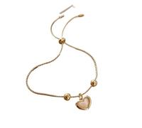 BCJMKDX braccialetto bohémien, Braccialetti lucidi con fiocco caldo in opale for braccialetti da donna regolabili fiore, moneta rotonda, strass, perle, accessori for gioielli(A)