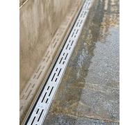BCJMKDX Coprifognature,. Sistema di drenaggio for Trincea di Garage e vialetto d'accesso, griglia di drenaggio for deviatore d'Acqua for Doccia e Bagno(15x4cm(5 7/8x1 5/8"))