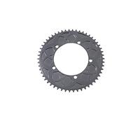 BCJMKDX Corona per Bicicletta, Anello della Catena manovella, Ruota Bicicletta Pieghevole da 130 BCD Ruota 54T 62T Corona del Dente(Gun Black,56T)