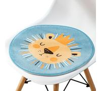 BCJMKDX Cuscino di Sostegno, Round Creative Cartoon Pattern|all-Season Soft Cozy Chair Pad|Bohemia Stylish with Non-Slip Bottom(K,33x33cm)