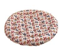 BCJMKDX Cuscino di Sostegno, Round Large Size Meditation Floor Pad|Bohemian Vintage Style all-Season|Pearl Cotton Filling for Indoor Use(Boho(c),85cm(33.4in))