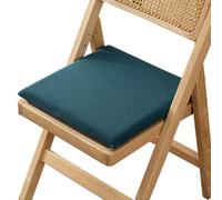 BCJMKDX Cuscino di Sostegno, Square with Non-Slip Bottom|Softness Comfort Memory Foam Seat Pad|Modern Zipper Design(Cyan,45x45x4cm)