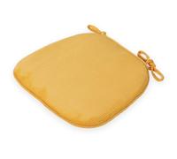 BCJMKDX Cuscino di Sostegno, with Straps And Zipper Design|High Density Sponge Fill|Corduroy Fabric Cushions with Non-Skid Backing(Yellow)