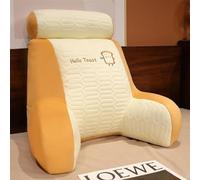 BCJMKDX cuscino per lo schienale del letto, Cuscini for schienale grandi, supporto for divano relax da lettura triangolare, rimovibili e lavabili(Toast,60 * 50CM)