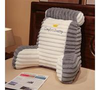 BCJMKDX cuscino per lo schienale del letto, Cuscini for schienale grandi, supporto for divano relax da lettura triangolare, rimovibili e lavabili(Gray2,70 * 60CM)