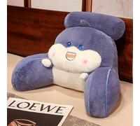 BCJMKDX cuscino per lo schienale del letto, Cuscino di supporto for la schiena a forma scoiattolo, cuscini da ufficio a animali dei cartoni animati, in peluche e cotone PP(Purple,60x40cm)