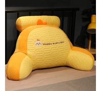 BCJMKDX cuscino per lo schienale del letto, Cuscino di supporto for la schiena della sedia da letto allevia fatica for lo schienale Cuscini soffici e comodi(Yellow,65 * 45CM)