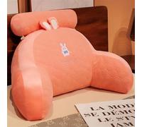 BCJMKDX cuscino per lo schienale del letto, Supporto for la vita in lattice sensibile alla temperatura invernale, ampio schienale, comodo supporto lombare(Pink,65 * 40cm)