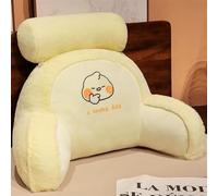 BCJMKDX cuscino per lo schienale del letto, Supporto lombare, cuscino for la testa rimovibile, supporto ergonomico for lo schienale, di peluche(Yellow,75 * 50cm)