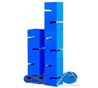 BCJMKDX Giochi di Team Building. Gioco di Team Building IEOWY for Adulti, Gioco di Torre con Blocchi di Team Building a Installazione immediata, Set di Giochi campestri for Le scuole(Blue,5PCS)