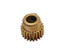 BCJMKDX Ingranaggi cilindrici in Ottone, 0.5 Module 18 Teeth Brass Spur Gear with Step Shaft And 3-5mm Bore(3.17mm bore)