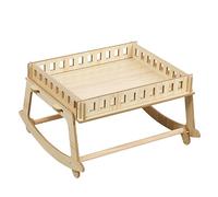 BCJMKDX Letti per Gatti in Legno. Sedia a Dondolo Wood Fancy, Amaca 2 in 1, Sedia e Amaca, Regalo for Gatti di Piccola e Media Taglia.