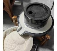 BCJMKDX Macina in Pietra Naturale, Mulino Originale for macinare Il Latte di soia e Tofu for macinazione a Umido, Macchina for la Pasta Alimentare in Pietra(20 x 30 cm (7 7/8 x 11 3/4"))