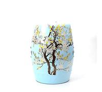 BCJMKDX Nuovo Sgabello for Tamburo for la casa Cinese, Sgabello in Ceramica for Soggiorno Sgabello Rotondo da Giardino, Tamburo, Vintage, for Camera da Letto, Soggiorno, Giardino(Light Blue)